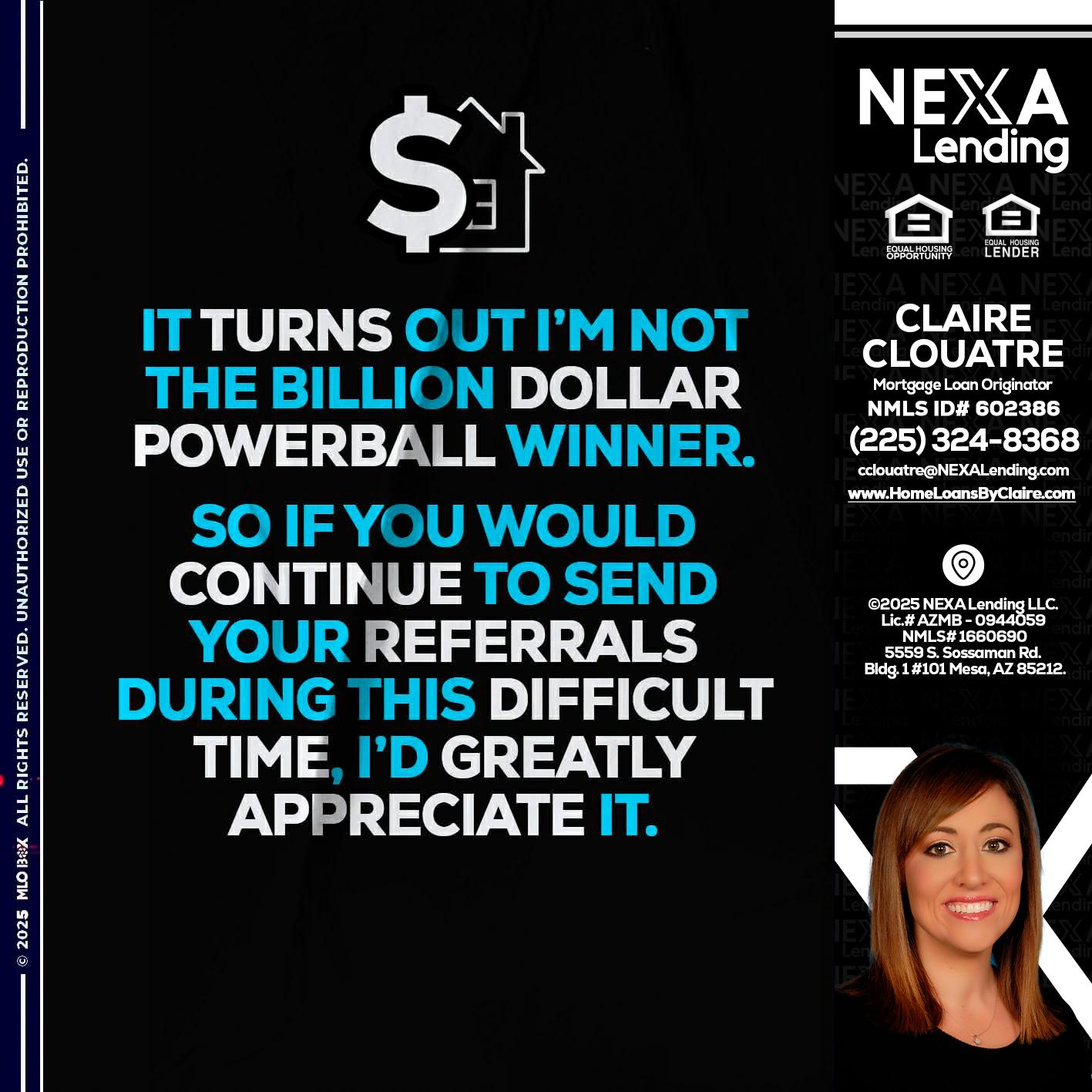 IT TURNS - Claire Clouatre -Mortgage Loan Originator