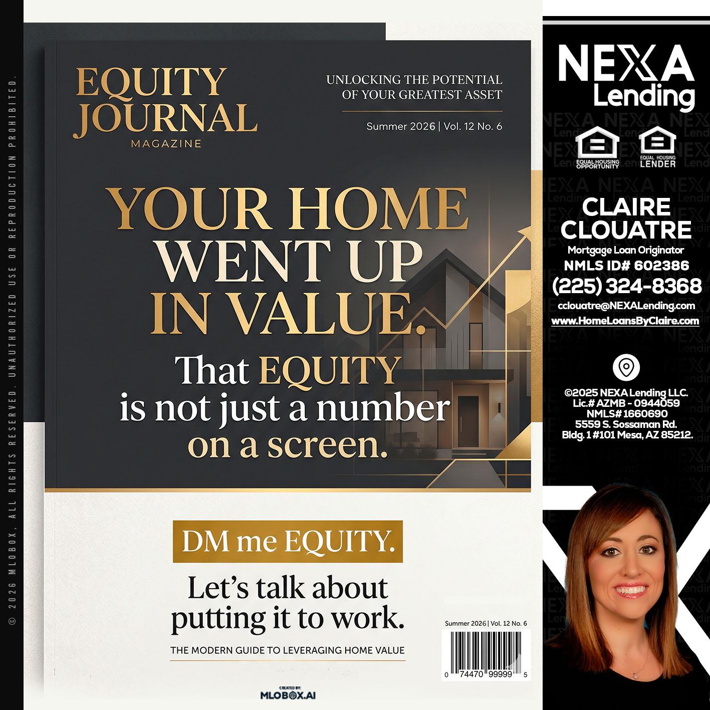 YOUR HOME - Claire Clouatre -Mortgage Loan Originator