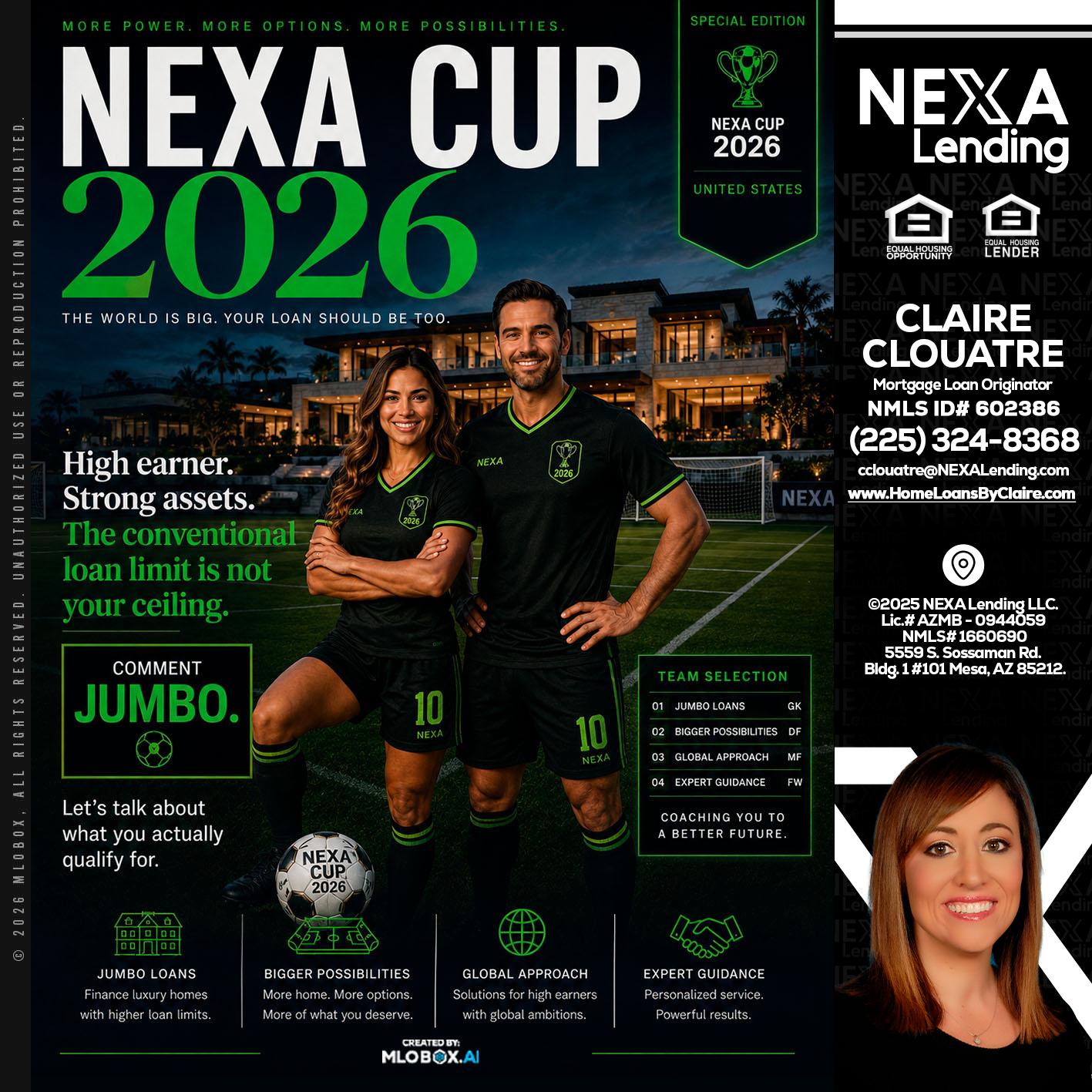 NEXA CUP 2026 - Claire Clouatre -Mortgage Loan Originator