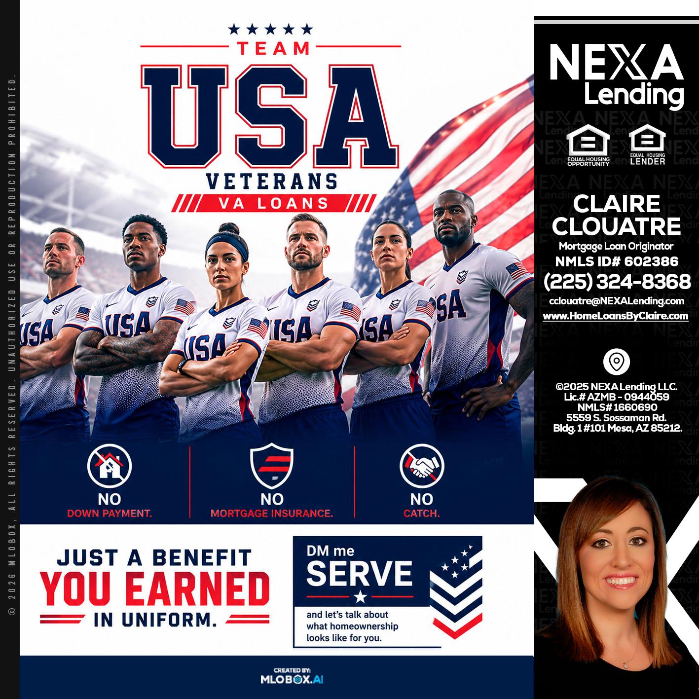 USA TEAM - Claire Clouatre -Mortgage Loan Originator