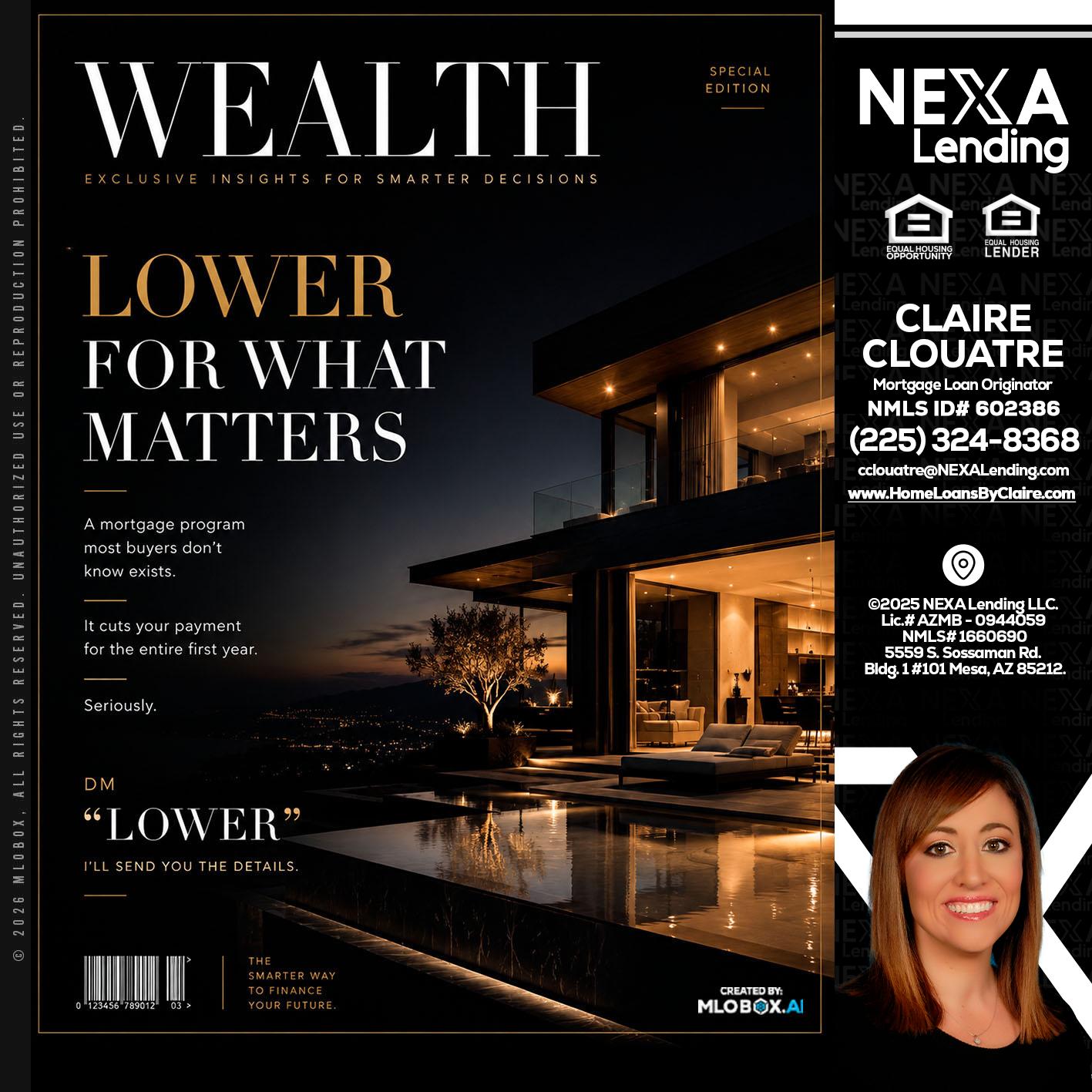 WEALTH - Claire Clouatre -Mortgage Loan Originator