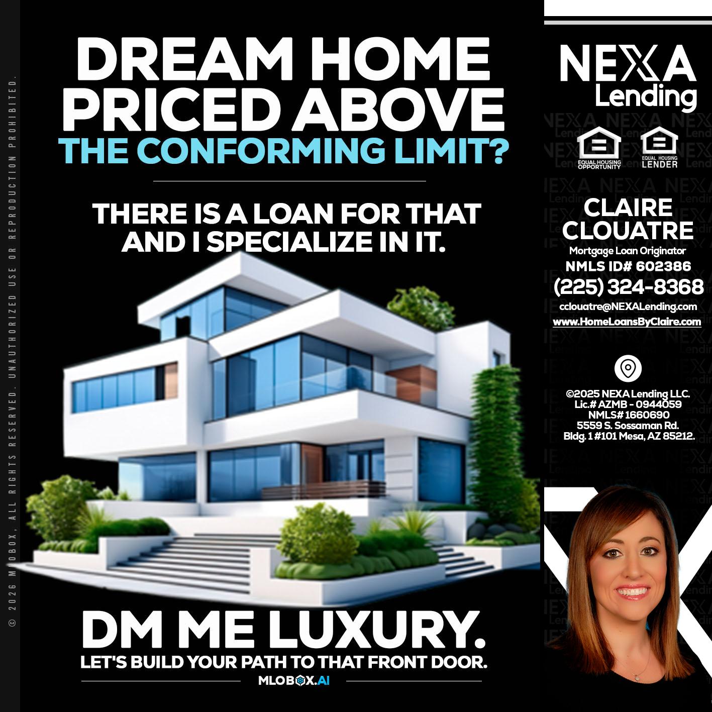 DREAM HOME - Claire Clouatre -Mortgage Loan Originator