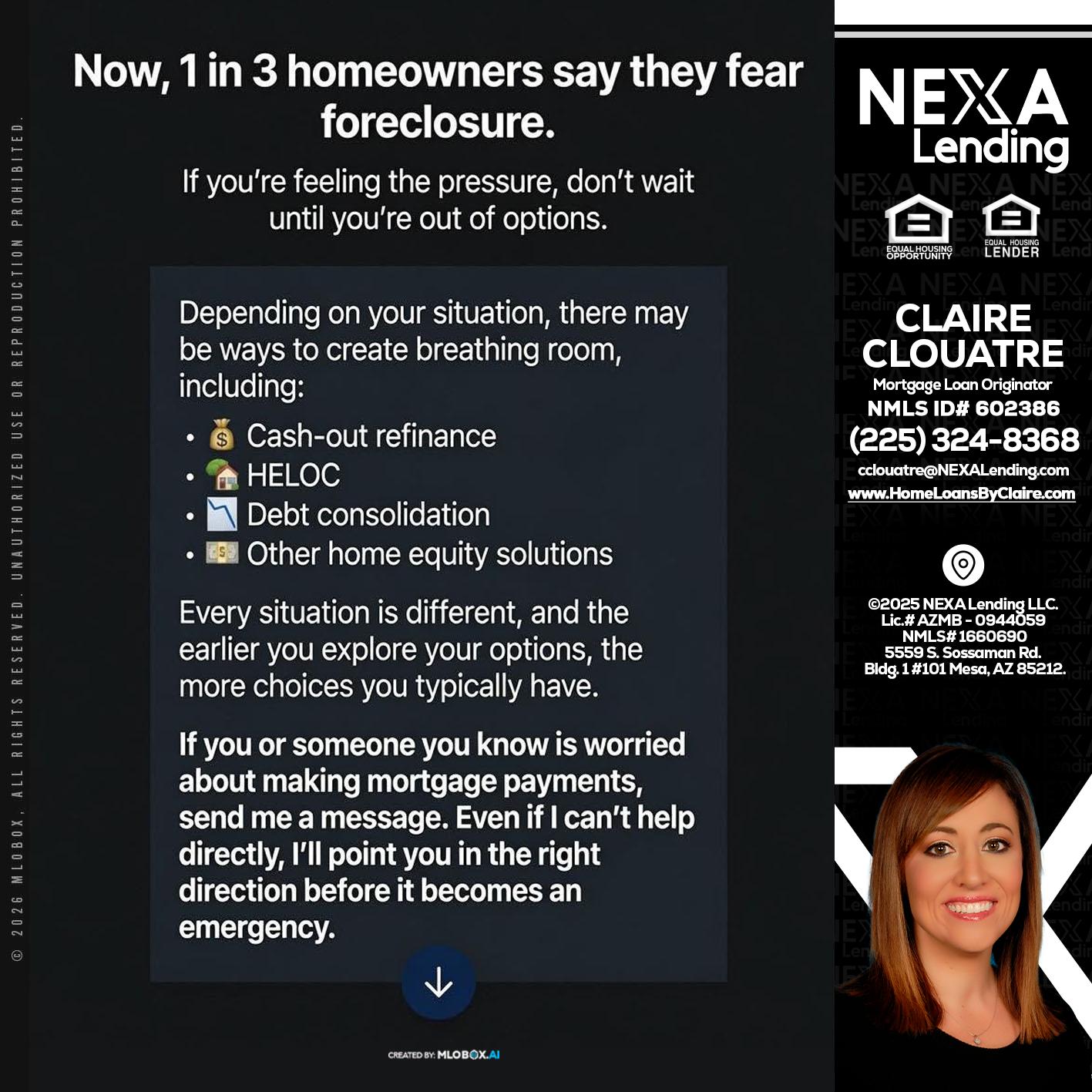 NOW - Claire Clouatre -Mortgage Loan Originator