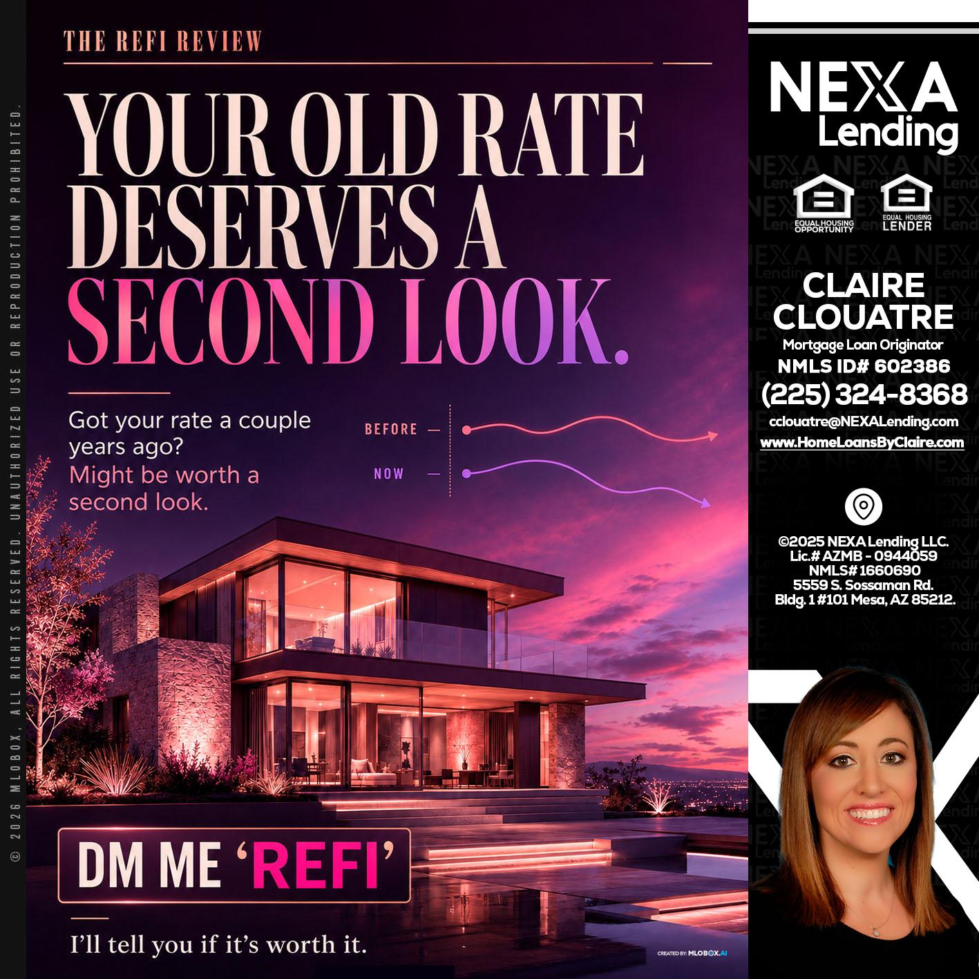 YOUR OLD - Claire Clouatre -Mortgage Loan Originator