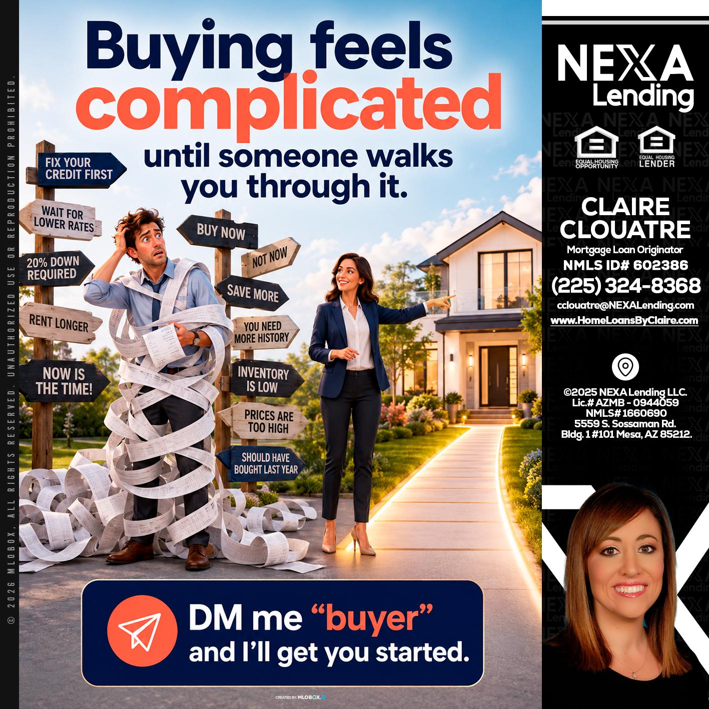 buying feels - Claire Clouatre -Mortgage Loan Originator