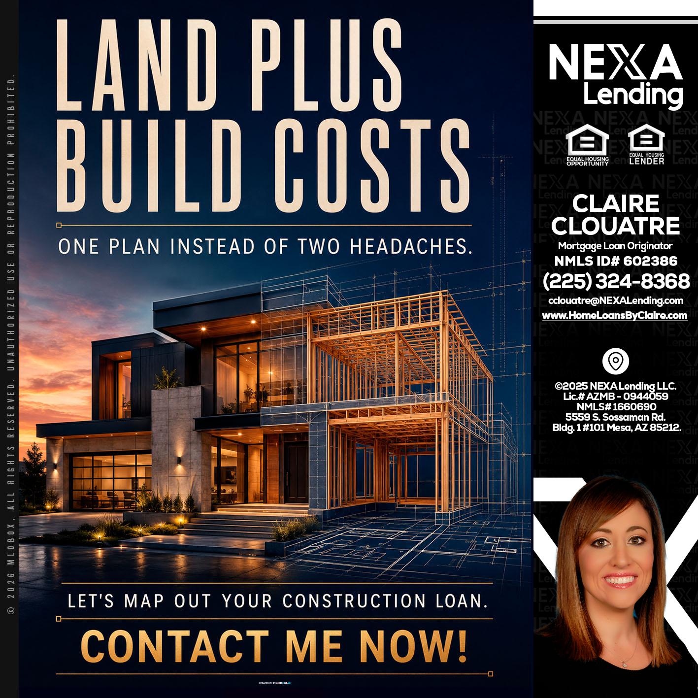 LAND PLUS - Claire Clouatre -Mortgage Loan Originator
