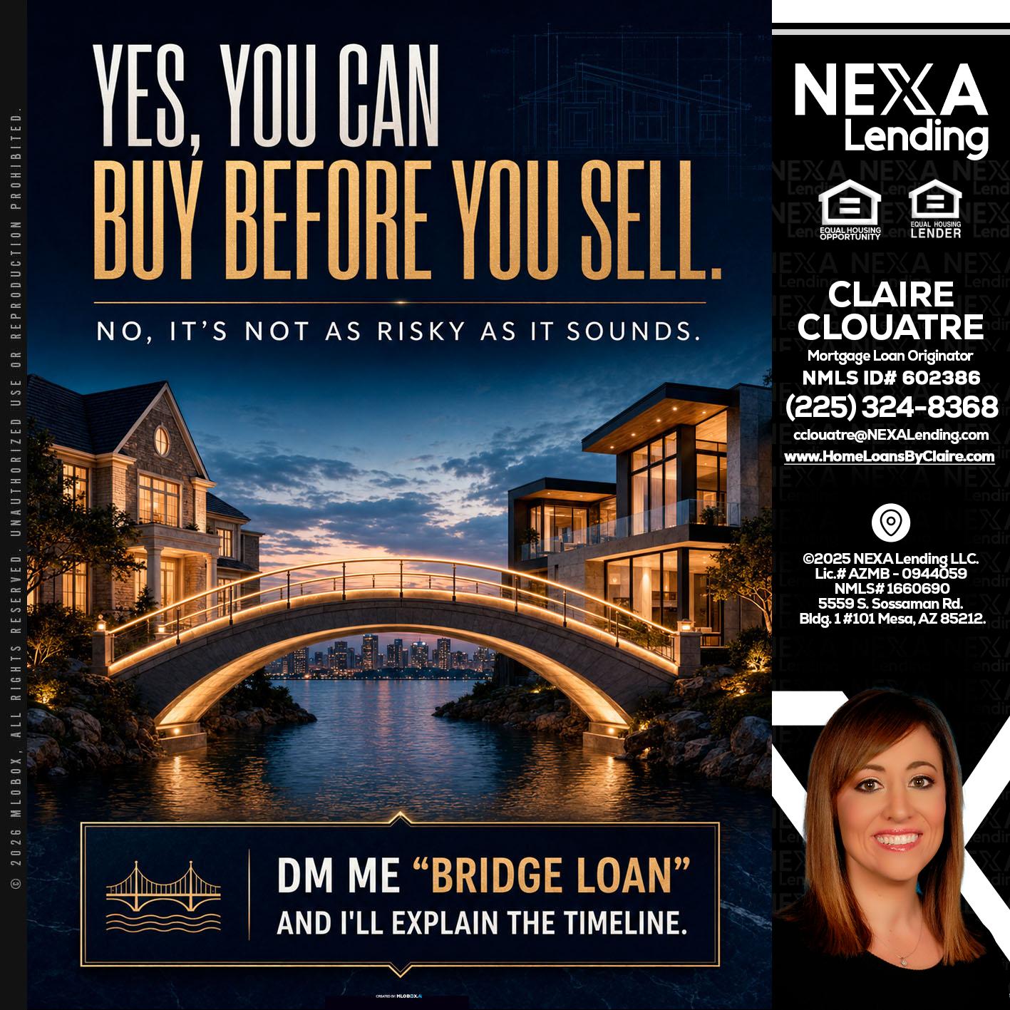 YES, YOU CAN - Claire Clouatre -Mortgage Loan Originator