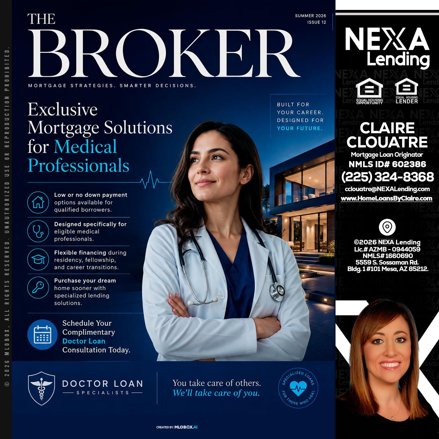 THE BROKER - Claire Clouatre -Mortgage Loan Originator